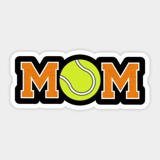 Tennis Mom Orange Sticker